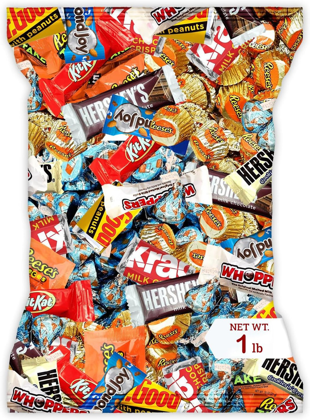 Bulk Chocolate Assortment Variety Pack - Chocolate Candy Variety Pack -Easter - 1 lb Bag of Milk, Dark, Bars and more! Bulk Candy Mix for Treat Bags (1 LBS)