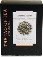 The Tao of Tea Jasmine Pearls Box Pyramid Sachets, 1.05 Ounce, Box of 15 Sachets