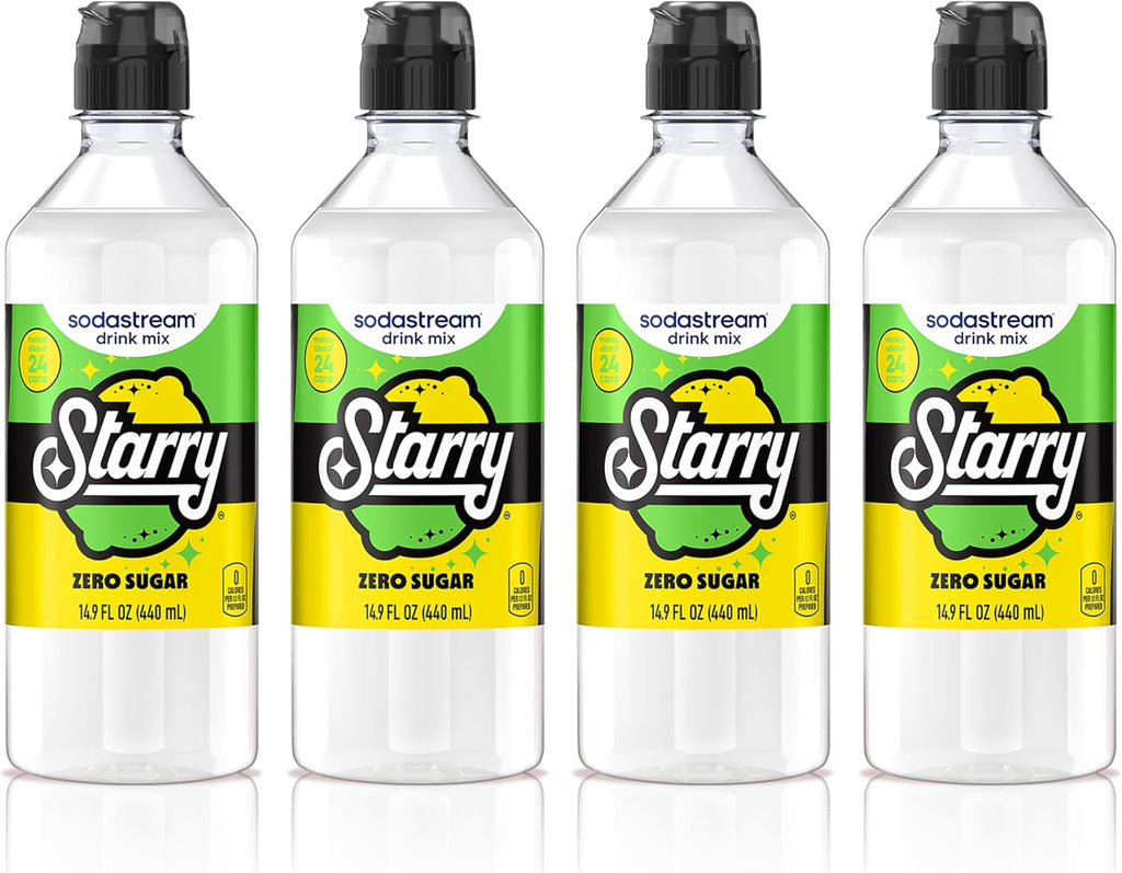 SodaStream® Starry Zero® New Pour Bottles Beverage Mix 14.9 Fl Oz (Pack of 4)