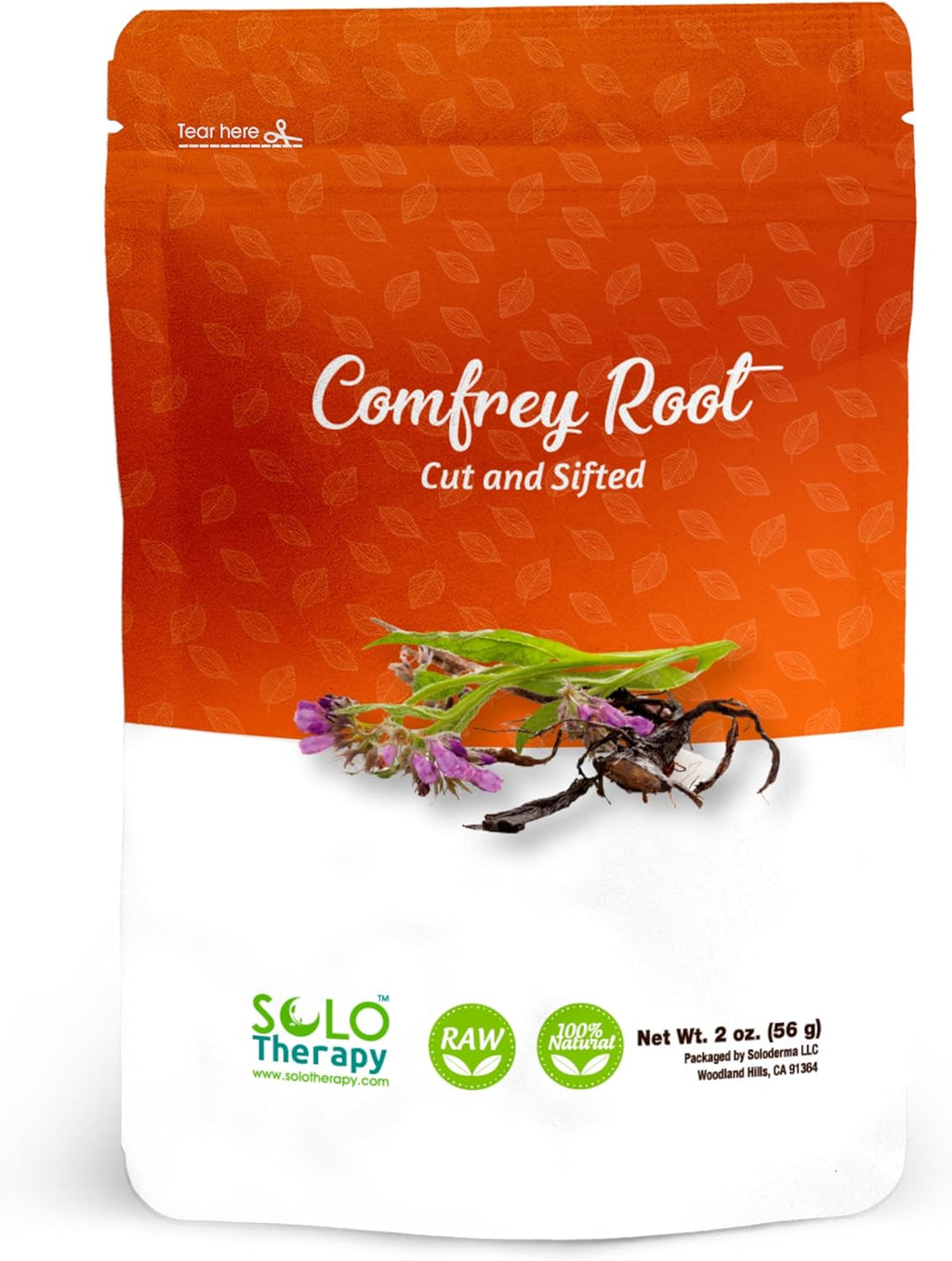 Comfrey Root Cut and Sifted - 56 grams - For External Use Only - Resealable Bag - 56 grams - Symphytum officinale Premium Quality (Comfrey Root)