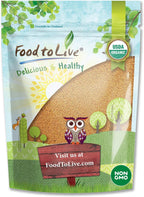 Food to Live Organic Yellow Mustard Seeds, 1 Pound Non-GMO, Whole Dried Spice, Vegan, Kosher, Bulk, Spicy, Pungent Flavor. High in Selenium, Fiber for Pickling, Homemade Dips, Dressings, Marinades