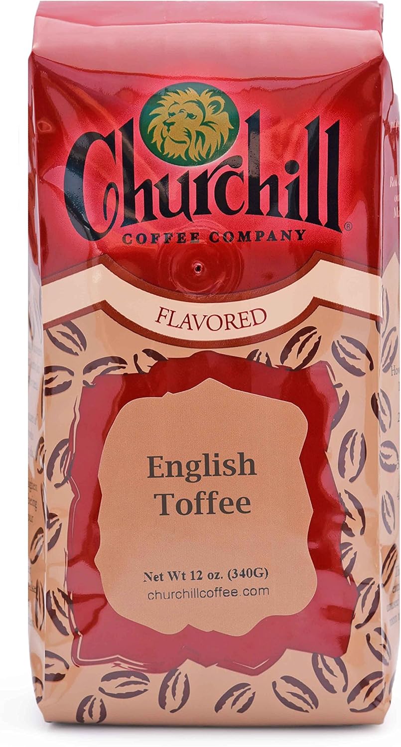 Churchill Coffee English Toffee 12 oz - Ground