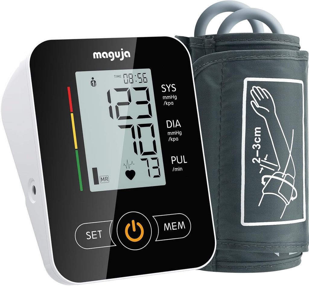 Arm Blood Pressure Monitor,maguja Blood Pressure Machine,BP Monitor Automatic Upper Arm Digital with Blood Pressure Cuff for Home Use