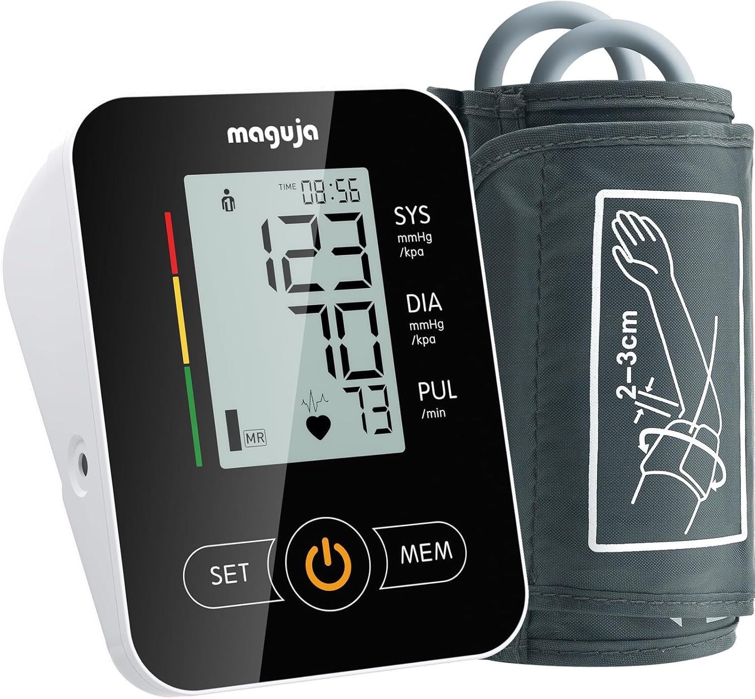 Arm Blood Pressure Monitor,maguja Blood Pressure Machine,BP Monitor Automatic Upper Arm Digital with Blood Pressure Cuff for Home Use