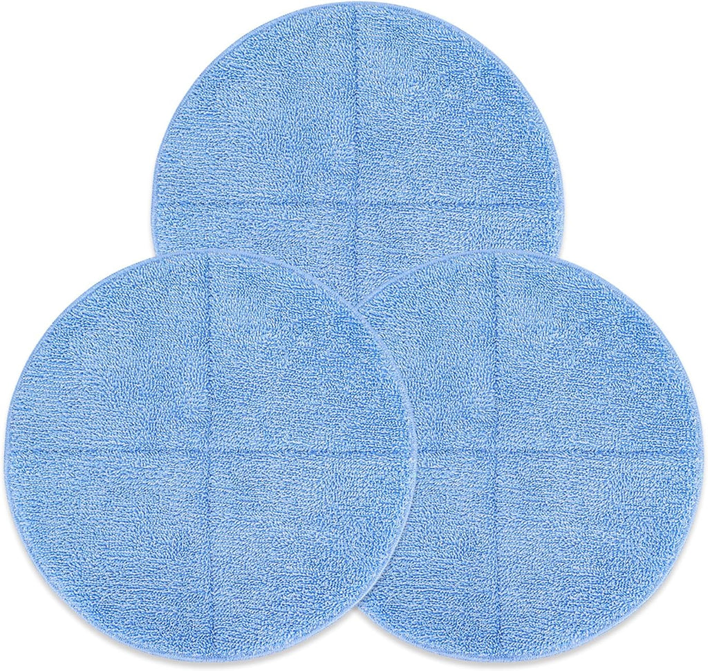 Commercial 17 Inch Microfiber Carpet Bonnet Floor Machines Pads Compatible with Floor Machine: 3 Packs Microfiber Carpet Bonnet Floor Buffer Pads