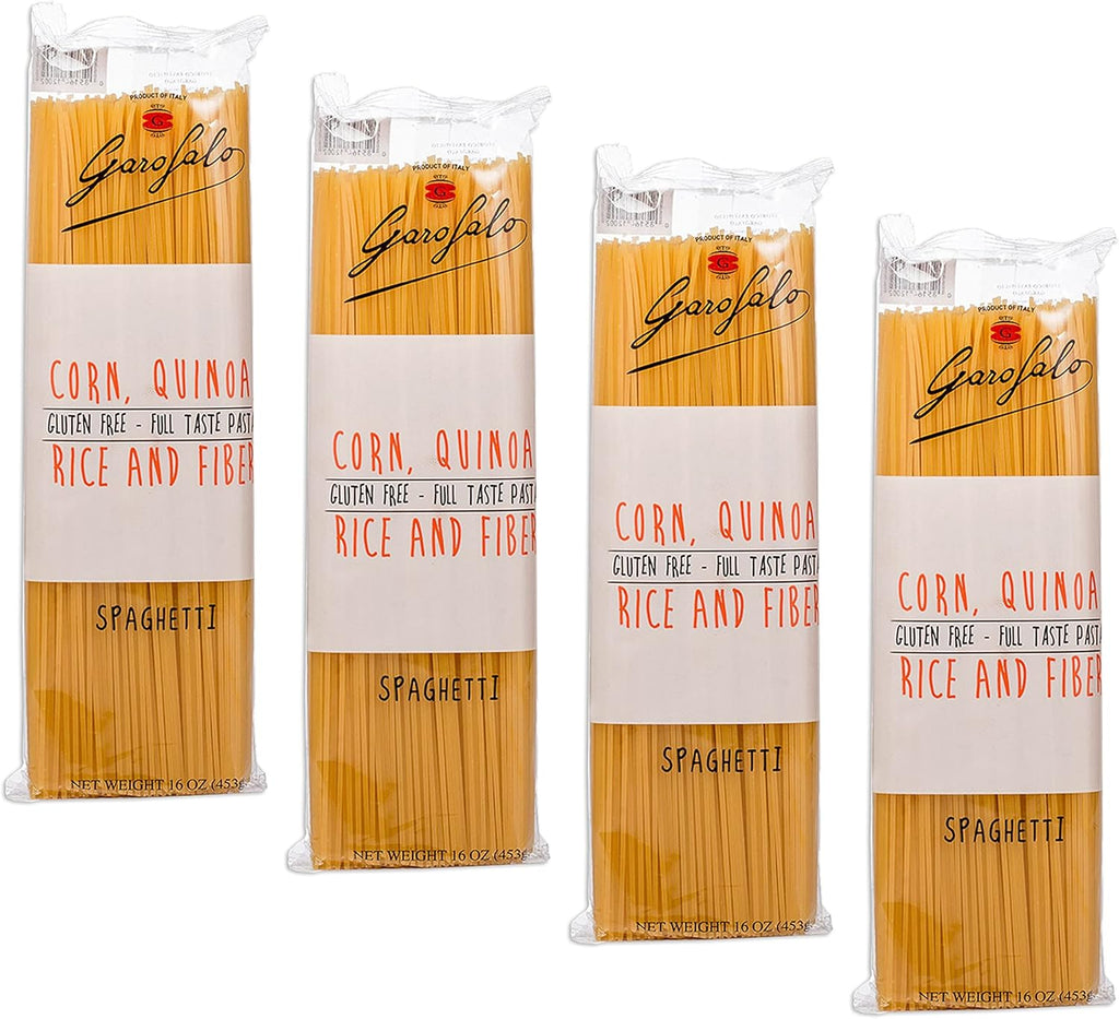 Garofalo - Premium Gluten-Free Spaghetti Pasta, Italian Made, Corn, Rice, Potato & Quinoa Blend, Bronze-Drawn, Al Dente (4 pack)