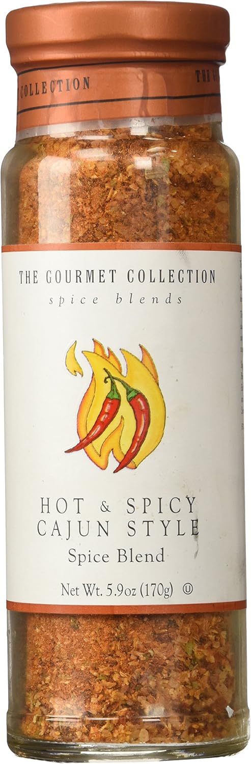 The Gourmet Collection Spice Blend - Hot and Spicy Cajun Style Spice Blend - Cajun Style Seasoning Blend for Pasta, Chicken, Jambalaya: 156 Servings