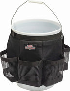 Bucket Boss Auto Boss Wash Boss Organizer for a 5 Gallon Bucket, with Fast-Drying, Exterior Mesh Pockets for Car Supplies, Allowing for Soap and Water in the Bucket, in Black, AB30060