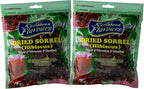 Sorrel Hibiscus Flowers (2 x 3Oz.) Herbal Tea Whole Petal 6 Oz - 100% Natural Dried Raw - Non GMO - Vegan - USFDA Inspected - Makes Refreshing Iced Tea Or Hot Tea