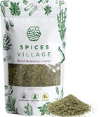 SPICES VILLAGE Dried Rosemary Leaves [ 4 oz ] – Cut & Sifted Natural Dried Rosemary Spice for Cooking and Tea, Pure Mediterranean Seasoning - Kosher, Gluten Free, Vegan, Non GMO, Resealable Bulk Bag
