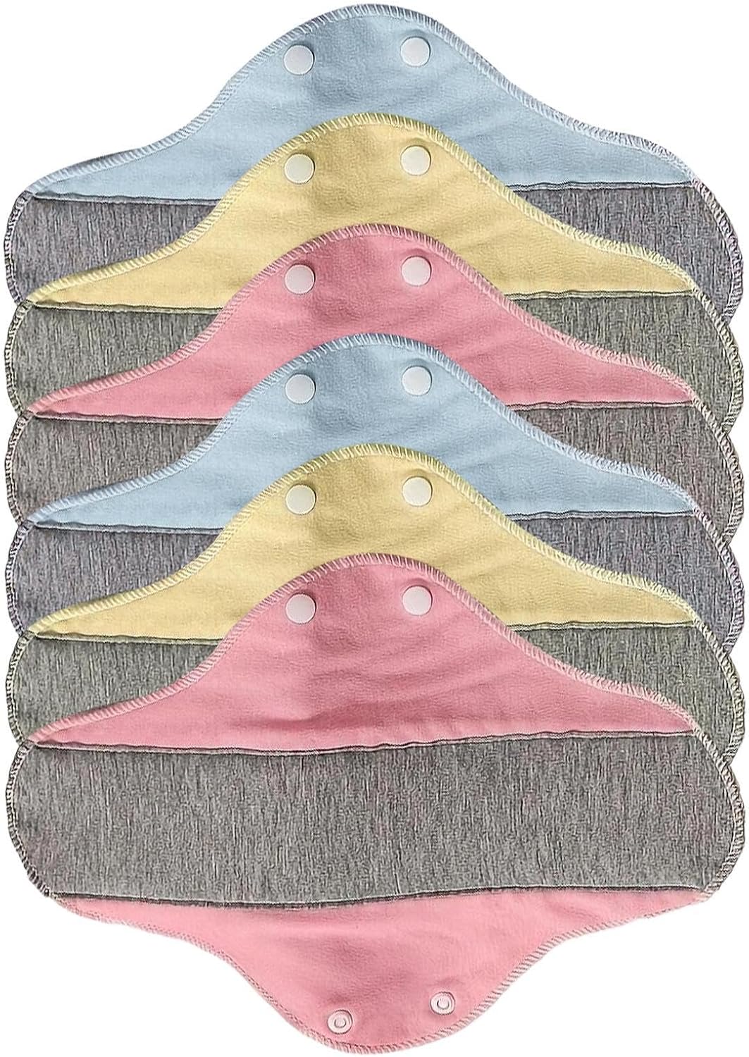 6Pcs Reusable Menstrual Pads Menstrual Pads/Reusable Sanitary/Mama Panty Liners