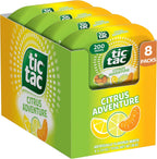 Tic Tac Citrus Adventure, On-the-Go Pocket-Sized Mints, 200 pieces, Bulk 8 Pack, 3.4 oz Each