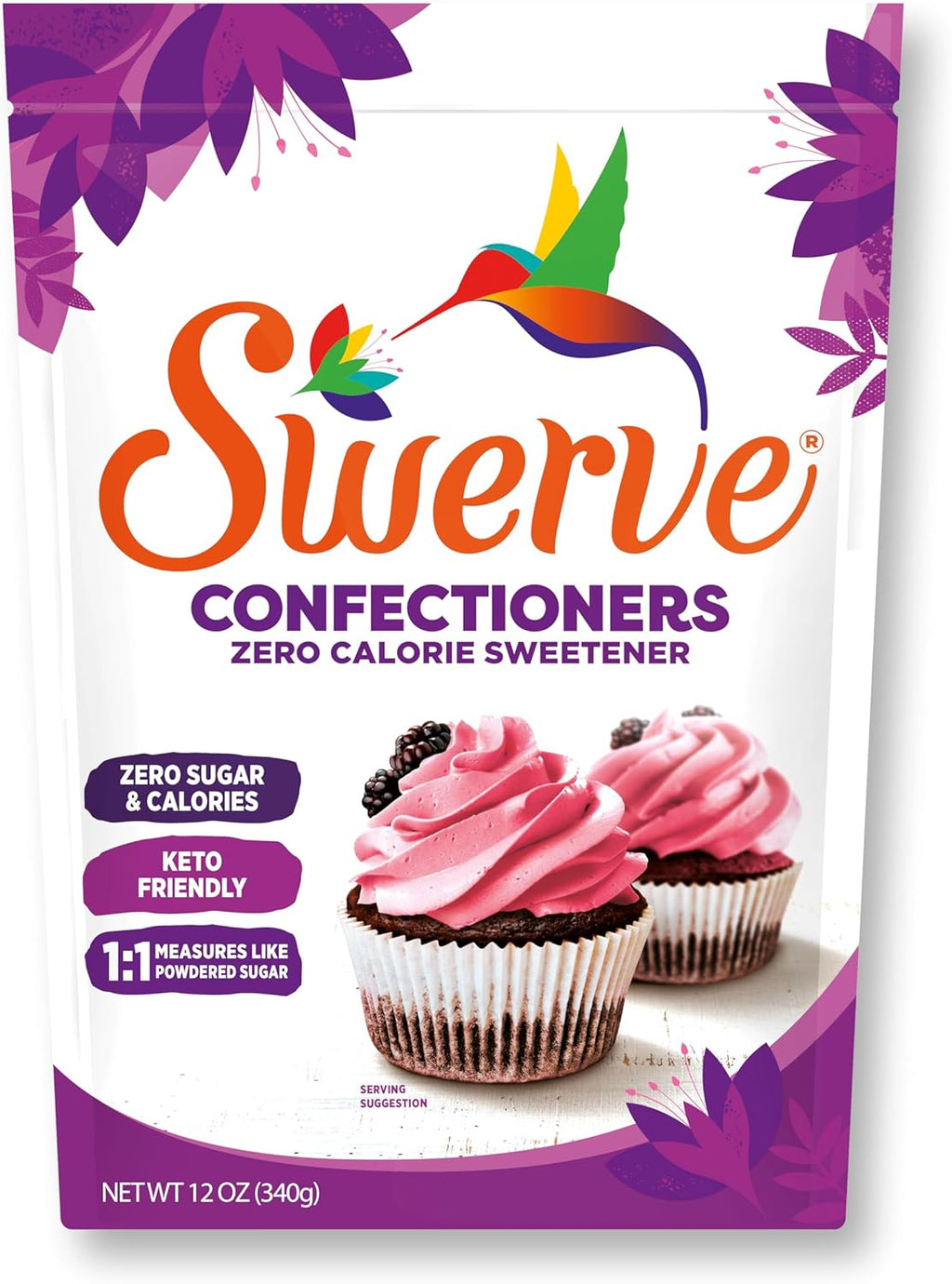 Swerve Sweetener Powder, Confectioners, 12 oz