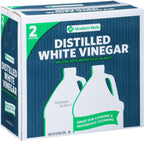 2 Pack Distilled White Vinegar Jug, Total 2 gal