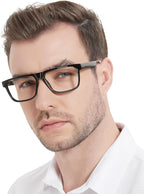 MARE AZZURO Retro Big Reading Glasses Men Lightweight Readers 1.0 1.25 1.5 1.75 2.0 2.25 2.5 2.75 3.0 3.5 4.0 5.0 6.0