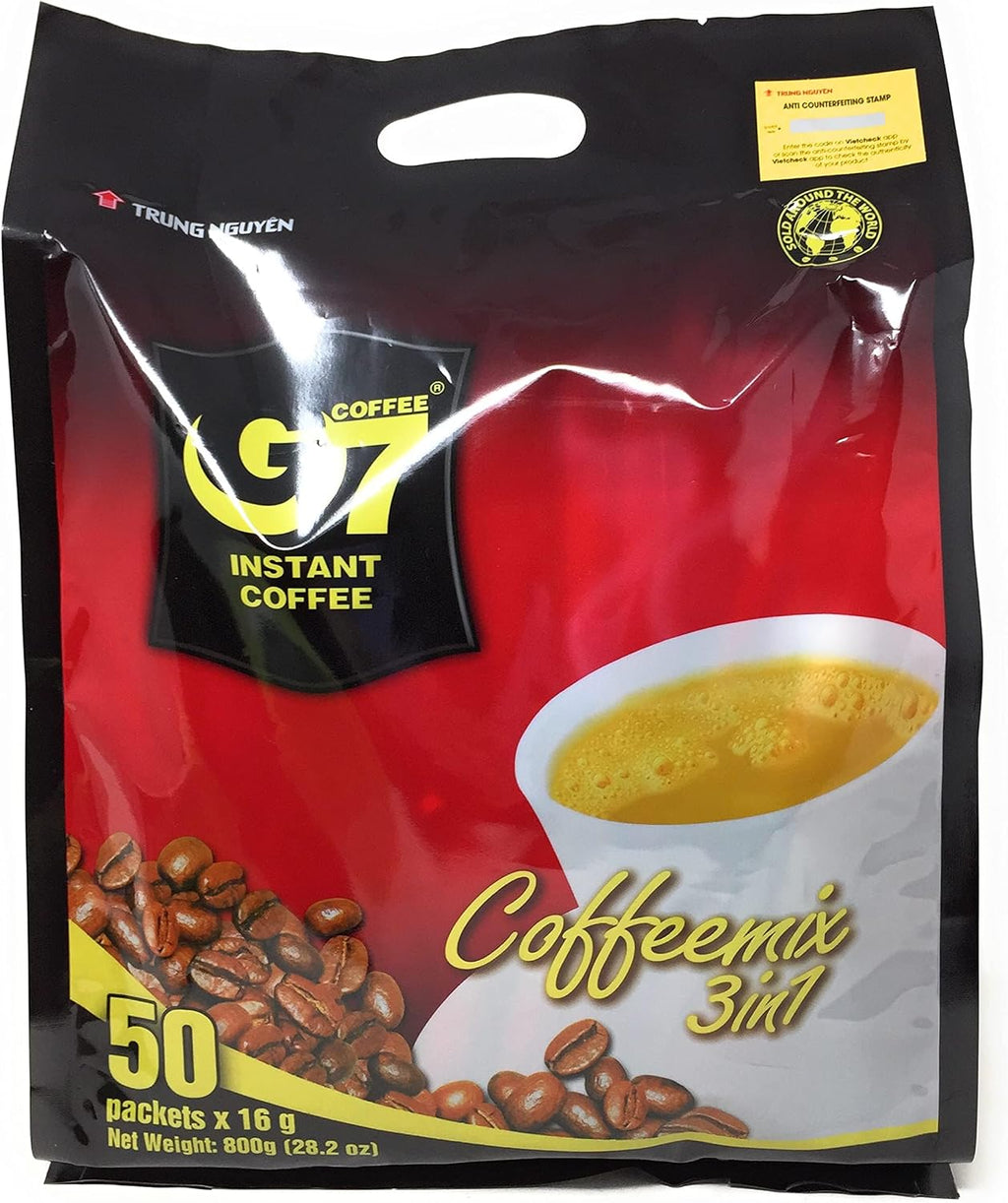 G7 3-in-1 Instant Coffee, 3-in-One 50 Sachets