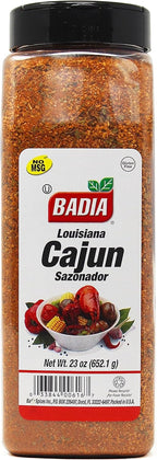 Badia Louisiana Cajun Seasoning, 23 oz – Bold & Spicy Creole Blend for Meats, Seafood, Vegetables & More