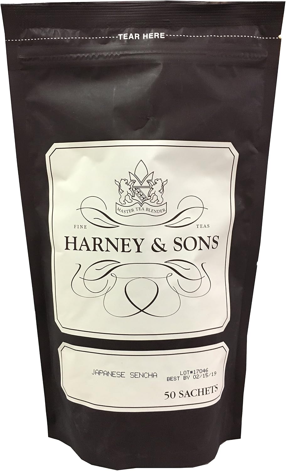 Harney & Sons Japanese Sencha Caffeinated Green Tea Bag of 50 Tea Sachets