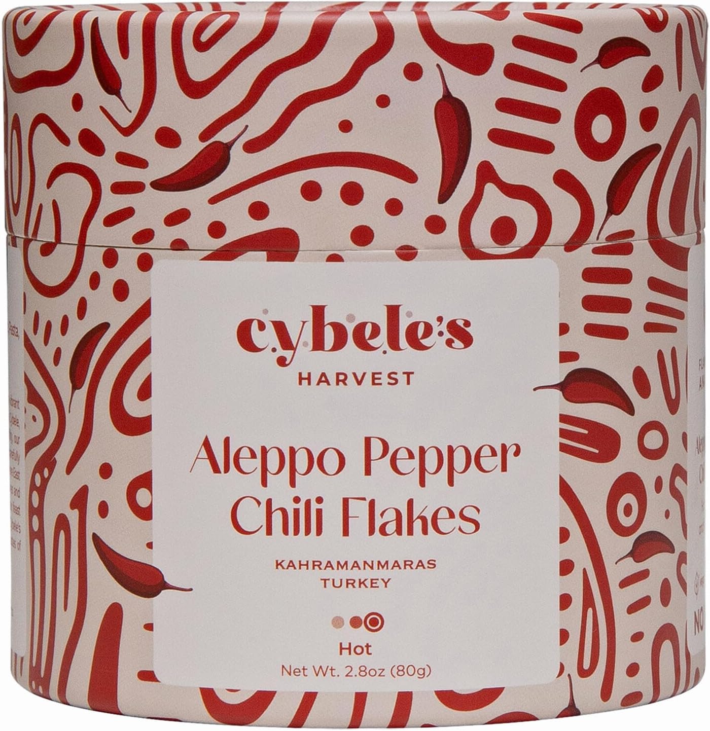 Cybele’s Harvest Aleppo Pepper Flakes 2.8oz, Turkish Red Chili Flakes, Crushed Red Pepper (Pul Biber) (Hot)