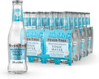 Fever-Tree Mediterranean Tonic Water – Premium Mixer for Cocktails and Mocktails, 6.8 fl oz Bottles, Pack of 24 – Naturally Sourced, Non-GMO