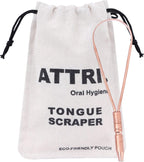 100% Pure Copper Single Handle Tongue Scraper Eco-Friendly Pouch for Adults and Kids - Durable Tongue cleaner Copper - Tough Scraper Oral Care & Hygiene-Unique design