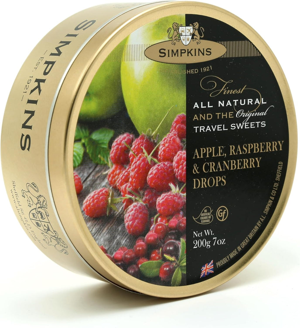 Simpkins Apple, Raspberry & Cranberry Travel Sweets, 1er Pack (1 x 200 g)