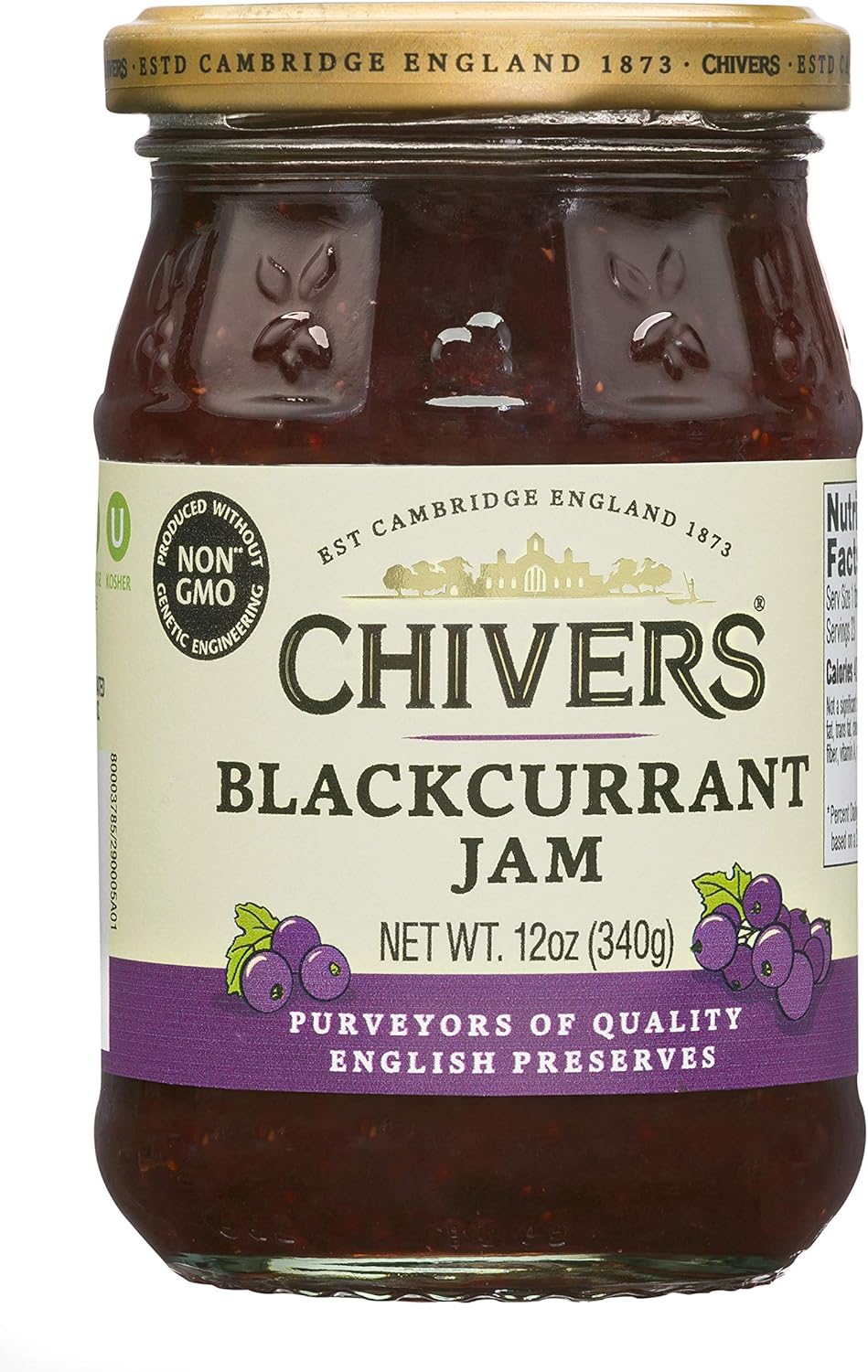 Chivers Blackcurrant Jam 340g