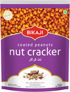 Bikaji Nut Cracker 35.27 oz (1 kg), Spicy Coated Peanuts, Crunchy Indian Namkeen, Protein-Rich Munchies, Everyday and Tea-Time Snacks, Indian Party Mix, Ready-to-Eat