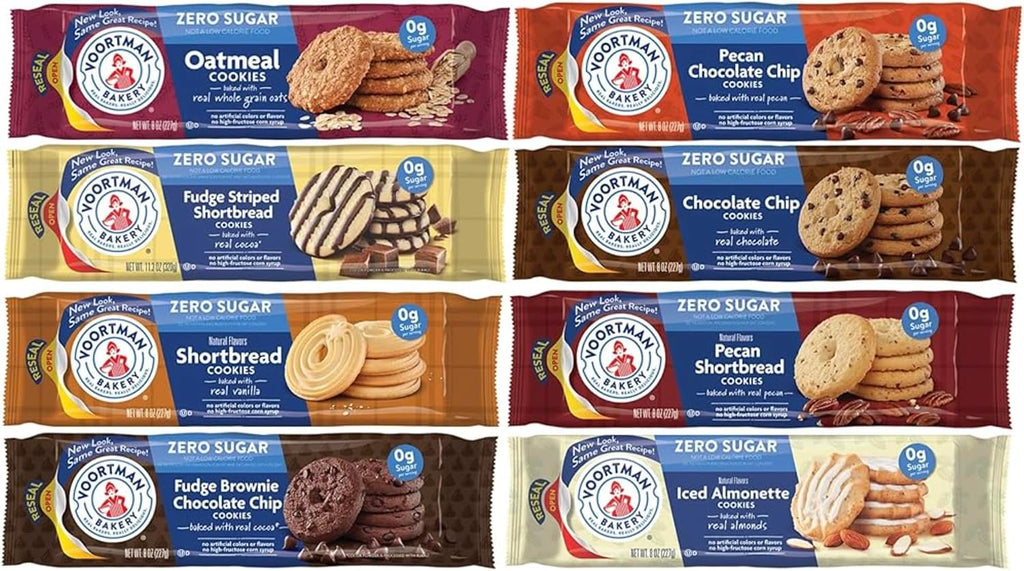 Voortman Sugar Free Cookies Variety Pack - 8 Boxes