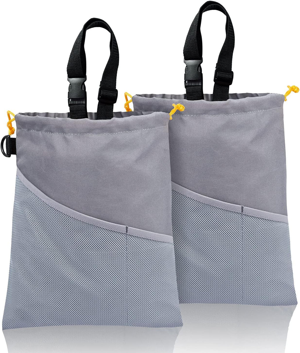 GNEGNI 2PCS Car Garbage Can, Hanging Car Trash Bag with Waterproof Leakproof Lining