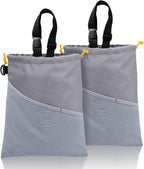 GNEGNI 2PCS Car Garbage Can, Hanging Car Trash Bag with Waterproof Leakproof Lining