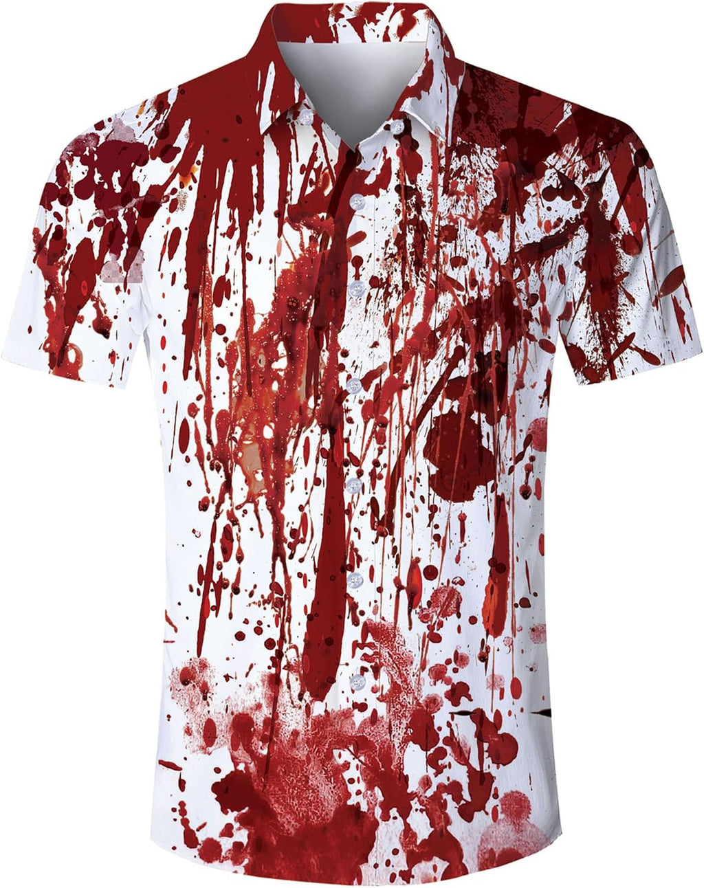 ALISISTER Men's Hawaiian Shirt Button Down Short Sleeve Shirts Funny Novelty Holiday Tops