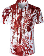 ALISISTER Men's Hawaiian Shirt Button Down Short Sleeve Shirts Funny Novelty Holiday Tops