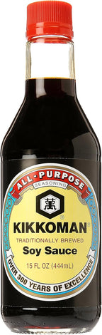 Kikkoman Naturally Brewed Soy Sauce, 15 oz