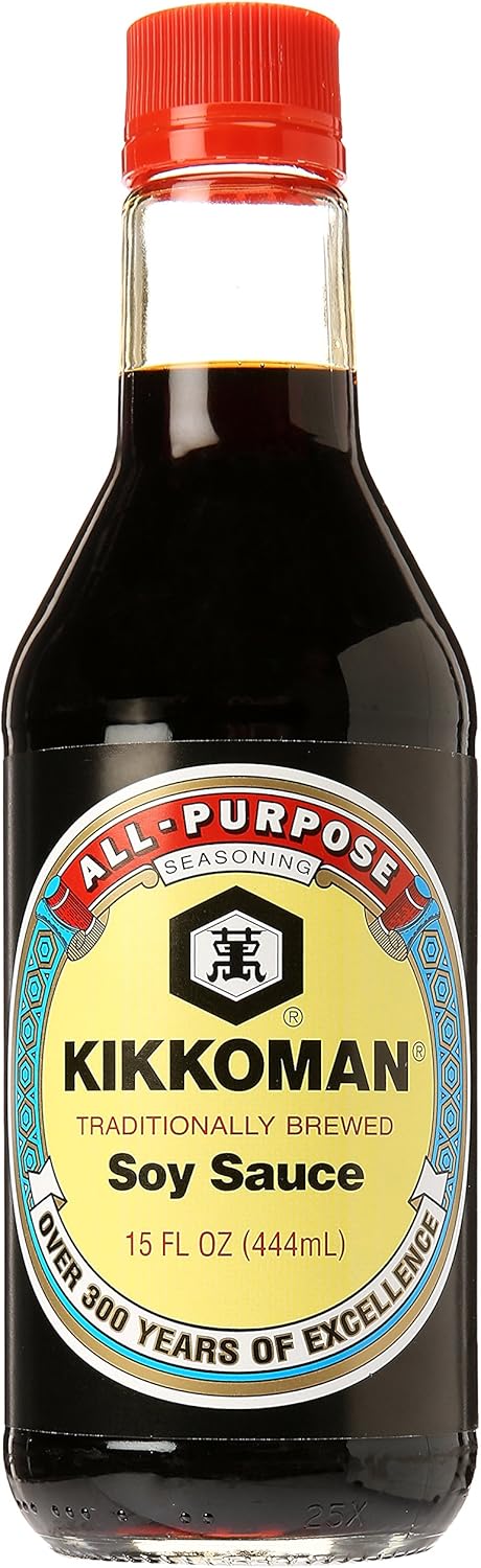 Kikkoman Naturally Brewed Soy Sauce, 15 oz