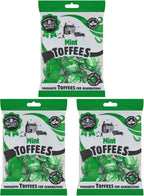 Walkers Nonsuch British Mint Toffee Candy 5.29 Oz (Pack of 3) - Natural Mint Flavor, Whole Milk Toffee, Individually Wrapped Chewy Candy Pack, Classic English Sweets, Imported UK