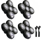 4PCS Shaver Replacement Blades for Head Shaver, 5 Blades Shaver Heads for Bald Men, Head and Face Electric Razor Heads, 2 Cleaning Brush