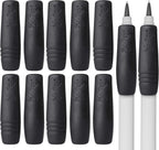 Mr. Pen- Pencil and Pen Grips, 12 Pack, Black, Pencil Grips for Adults, Rubber Pencil Grips, Pen Grips for Adults with Arthritis, Ergonomic Pencil Grip, Pen Gripper
