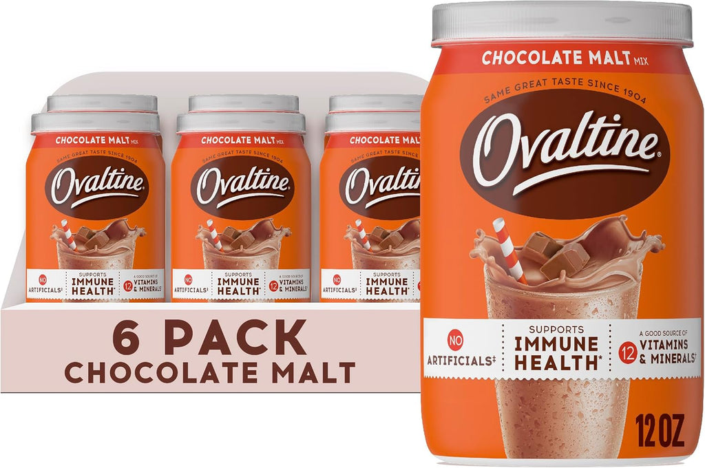 NESTLE OVALTINE Milk Flavoring Chocolate Malt (Pack of 6)