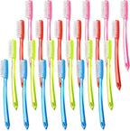Zopeal Extra Hard and Firm Toothbrush for Adults Bulk Huge Large Long Head Bristle Full Head Manual Toothbrush for Whitening Cleaning(24 Pieces)
