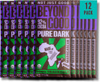 Beyond Good 92% Cocoa Pure Dark Chocolate | 12 Pack - Chocolate Bars | Organic, Direct Trade, Vegan, Kosher, Non-GMO | Single Origin Heirloom Madagascar Dark Chocolate