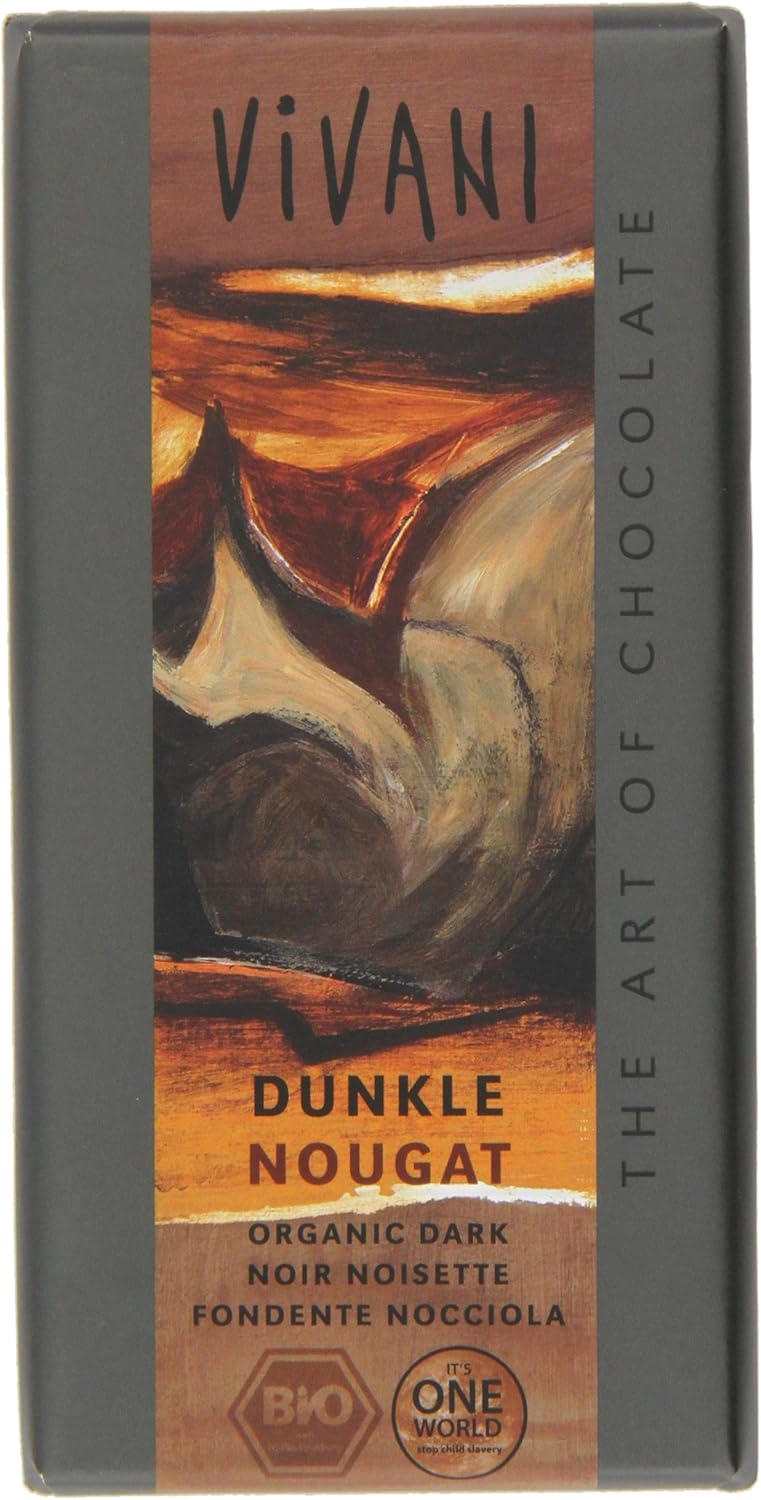 Vivani - Dunkle Nougat Chocolate Bar - 100g