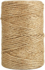 Vivifying Jute Twine, 328 Feet 3mm Strong Natural Garden Twine for Climbing Plants, Tomatoes, Crafts, Gift Wrapping and Decoration (Brown)