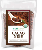 Healthworks Superfoods Cacao Nibs Organic - 16 Oz / 1 Lb - Criollo Bean - Raw Unsweetened Chocolate Substitute - Certified Organic - Keto, Vegan & Non-GMO - Antioxidant