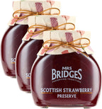 Mrs Bridges Strawberry Preserve, Made in Scotland, 12oz Jar (Pack of 3)