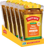 Tasty Bite Delhi Style Tikka Masala Simmer Sauce, 7-Ounce 5-Pack, 3-4 Servings Per Pouch, Vegetarian, Kosher, Non GMO