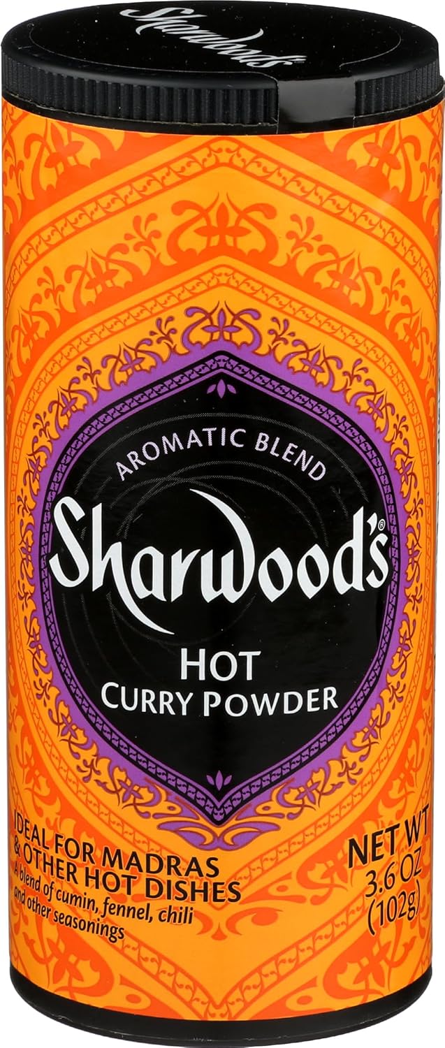 SHARWOODS Hot Curry Powder, 3.6 OZ