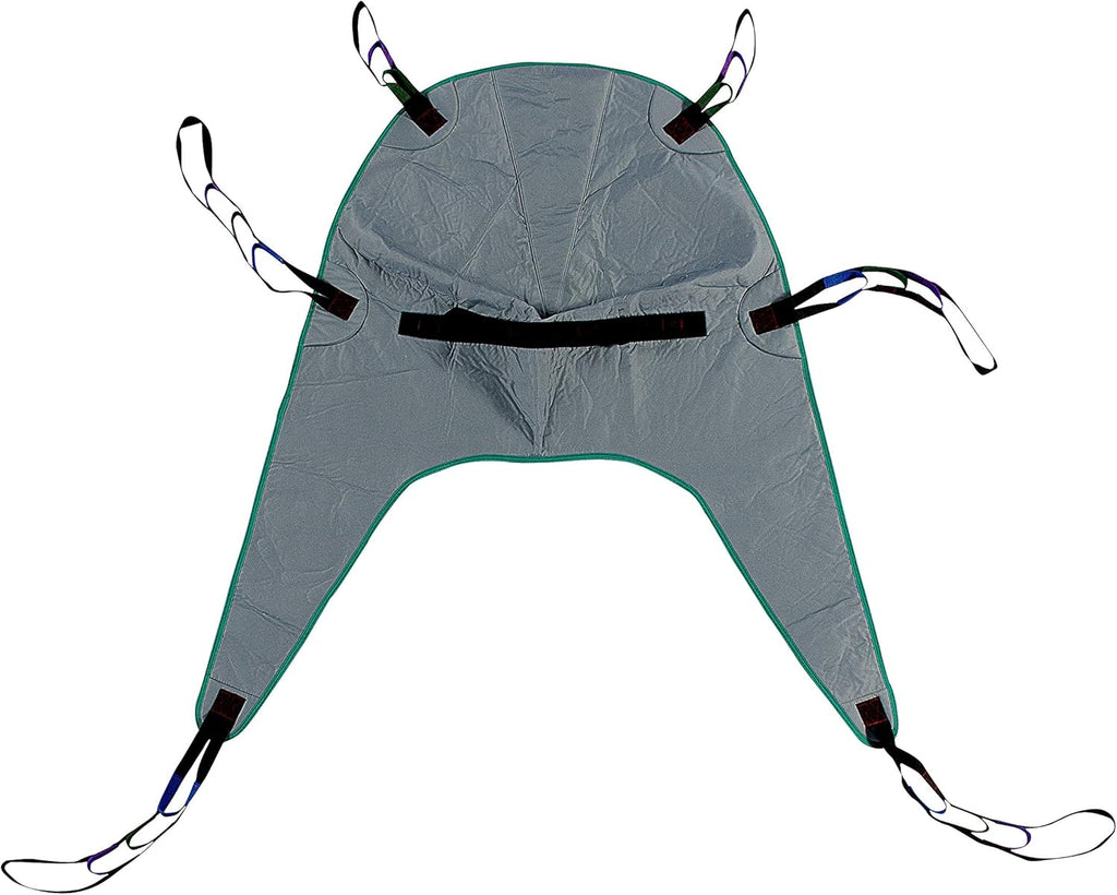 Patient Aid Full Body Padded Divided Leg Sling with Neck & Back Support for Bathing & Toileting, Patient Transfer Aid with 225-450 lbs Weight Capacity (Large) Works with Popular Patient Lift Brands