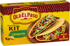 Old El Paso Crunchy Taco Dinner Kit with Taco Shells, Mild Taco Sauce, and Seasoning Mix, Easy Meal Prep, 12 Ct, 8.8 oz