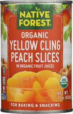 Native Forest Peach Sliced, 15 oz